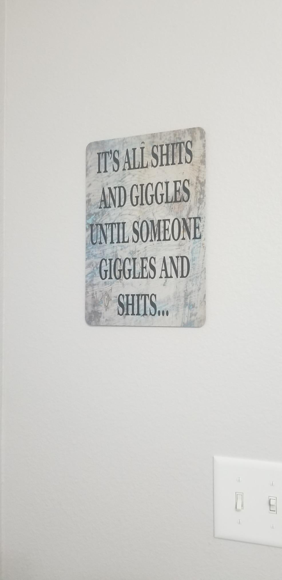 New Metal Tin Sign Wall Decor | Funny Sh%TS and Giggles