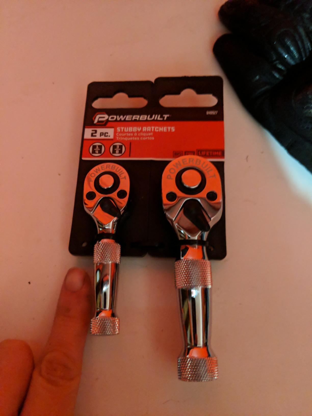 Heavy Duty 1/4" & 3/8" Stubby Ratchet Set