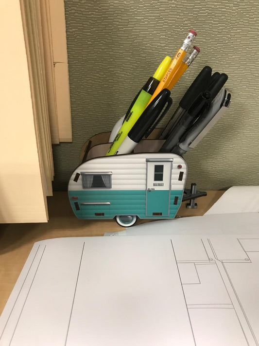 New Vintage Camper Pencil Holder