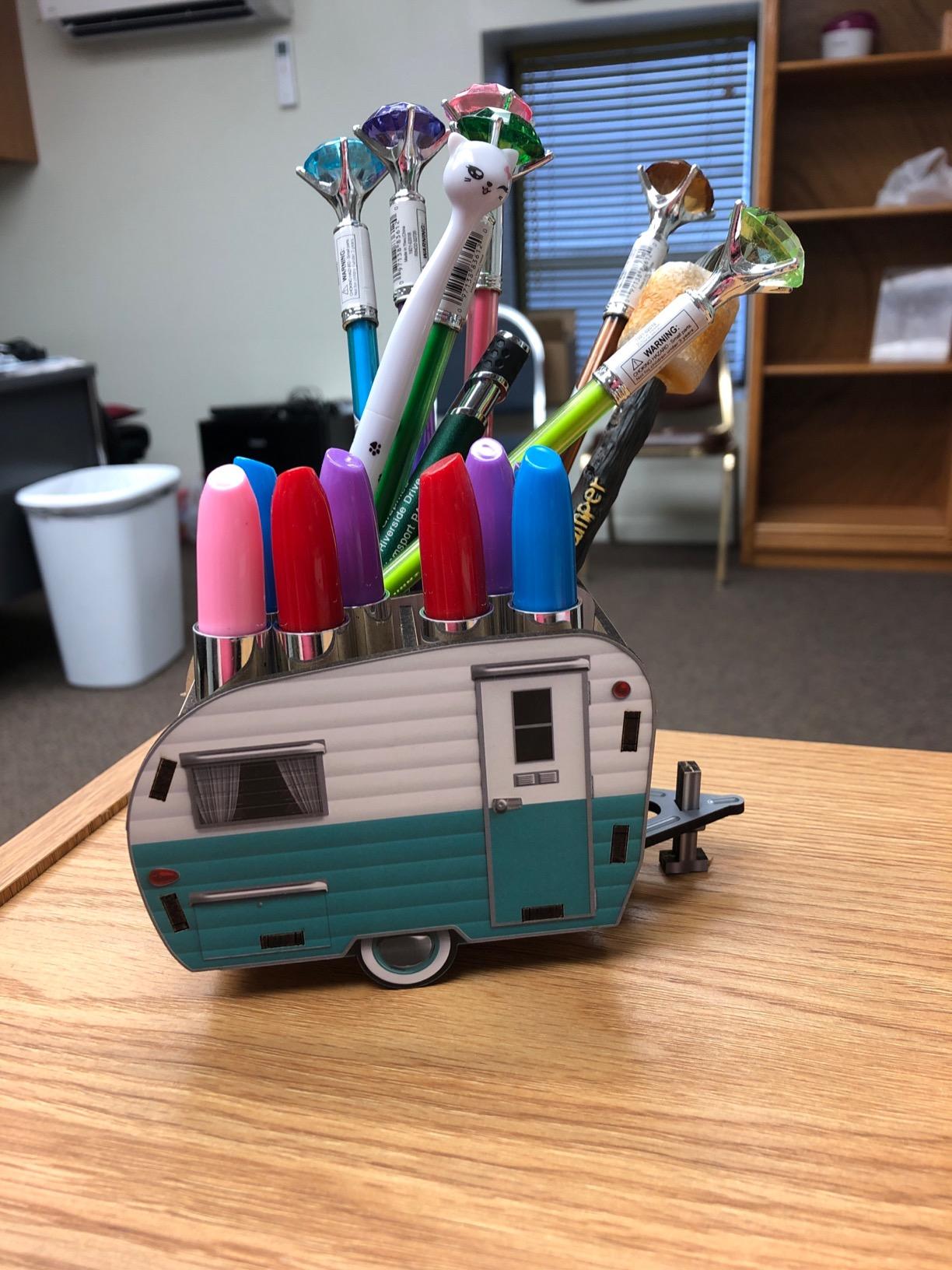 New Vintage Camper Pencil Holder