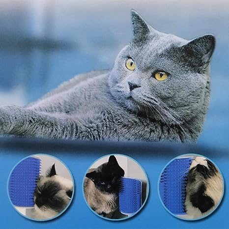 New 2 PCS Softer Cat Corner Self Groomer | Pet Grooming Brush Comb Grooming Wall Brush