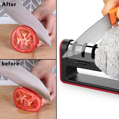 New 3-Stage Upgraded Kitchen Knife Sharpener