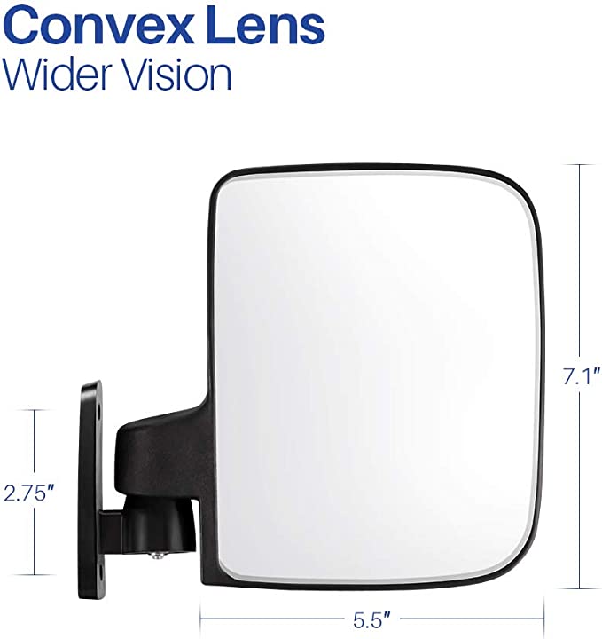 New Golf Cart Folding Side View Mirrors