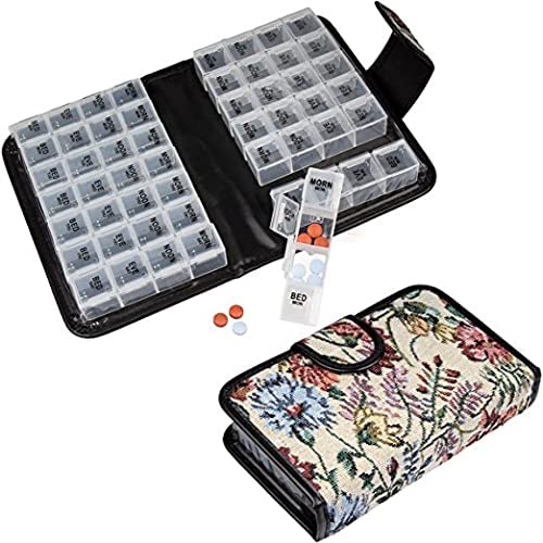 New 14 Day Pill Holder Travel Pill Container & Medication Organizer