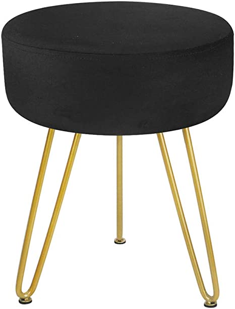 New Round Velvet Footrest Stool | Table Stool