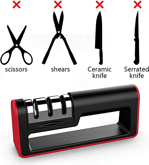 New 3-Stage Upgraded Kitchen Knife Sharpener