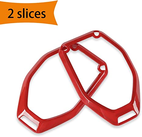 New 2 PCS Top Speaker Audio Surround Trim for 2018-2022, Red Interior Accessories