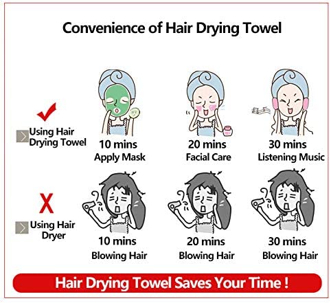 New 3PCS Hair Drying Towel | Super Absorbent Hair Towel Wrap