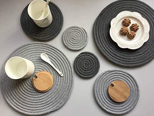 New 3 PCS Kitchen Potholders | Hot Pot Holders | Round Stylish Coasters