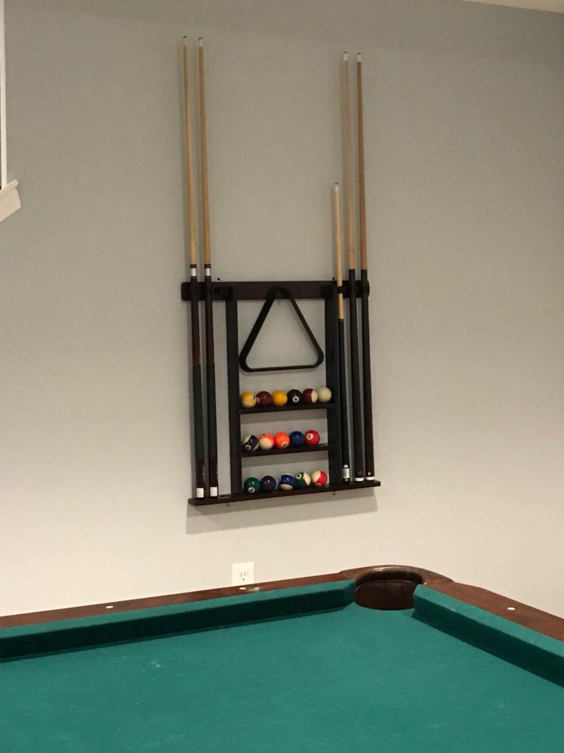 New Wall Cue Rack | Premium Billiard Pool Cue Stick Holder