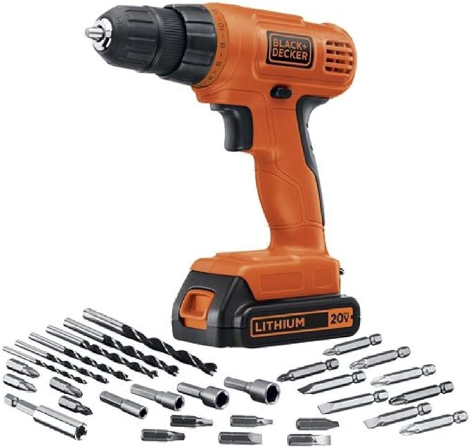 Heavy Duty Powereconnect Cordless Drill/Driver + 30 Pcs. Kit