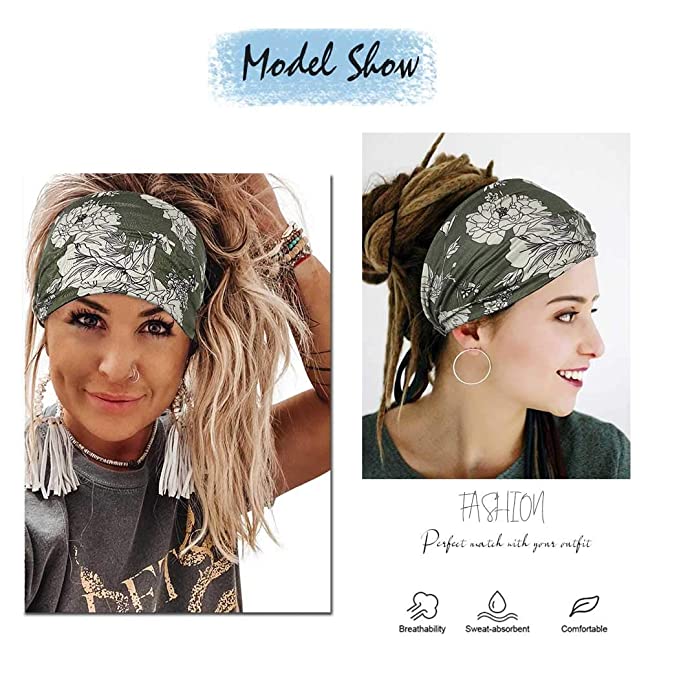 New 3PCS Boho Headbands | Stretch Twist Head Wraps