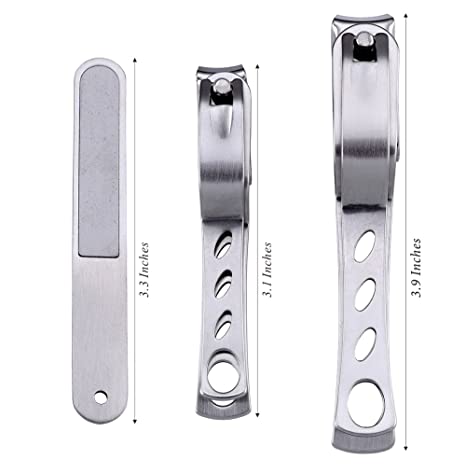 New Nail Clippers w/ 360-Degree Rotating Head - Stainless Steel Fingernails & Toenails Cutter