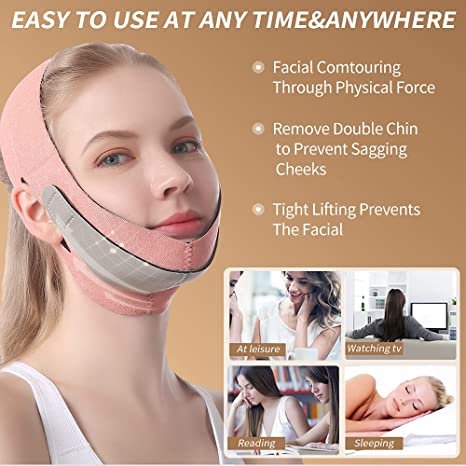 New Face Lifting Strap Double Chin Reducer | V Shaped Slimming Face Strap