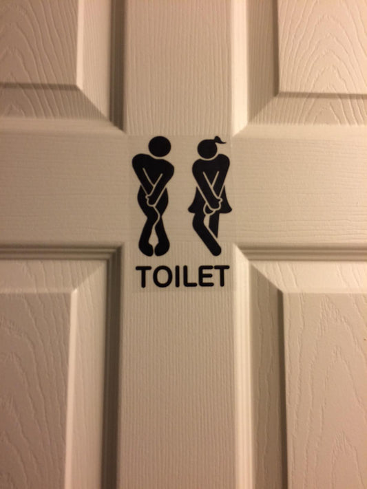 New Toilet 4u2p Restroom Decal | Bathroom Washroom Decoration Stickers