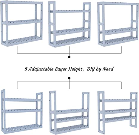 New 3-Tier Wall Mount Storage Rack | Multifunctional Adjustable Layer