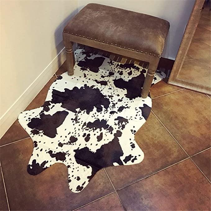 MustMat Cute Cow Print Rug Fun Faux Cowhide Area Rug Nice for Decorating Kids Room 29.5" W x 43....