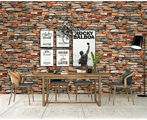 New 17.7" x 118" Stone Peel and Stick Wallpaper | Stone Contact Paper