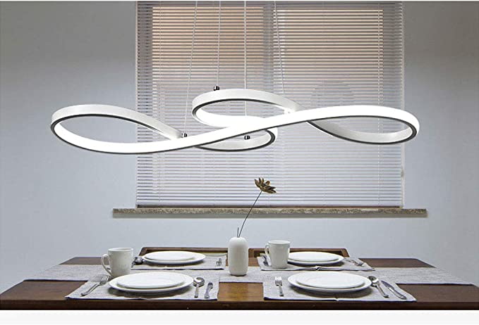 Heavy Duty Modern LED Acrylic Chandelier | Dimmable 3000K~6500K Remote Control Pendant Lights