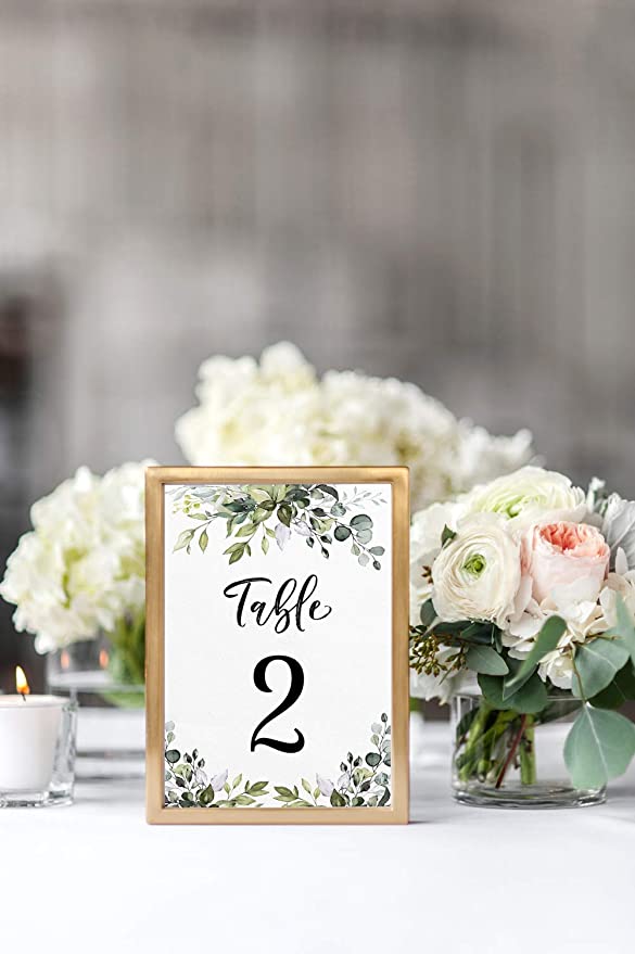 New Party Table Numbers | Set of 1-25 and Head Table Card