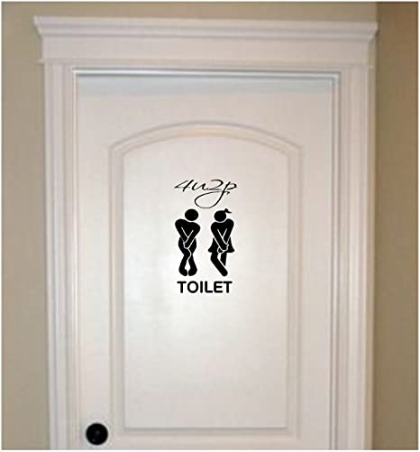 New Toilet 4u2p Restroom Decal | Bathroom Washroom Decoration Stickers