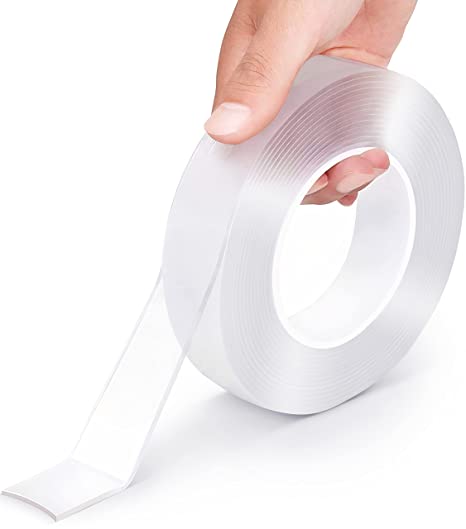 New Double Sided Tape | Multipurpose Wall Tape | Reusable Strong Sticky Transparent Tape