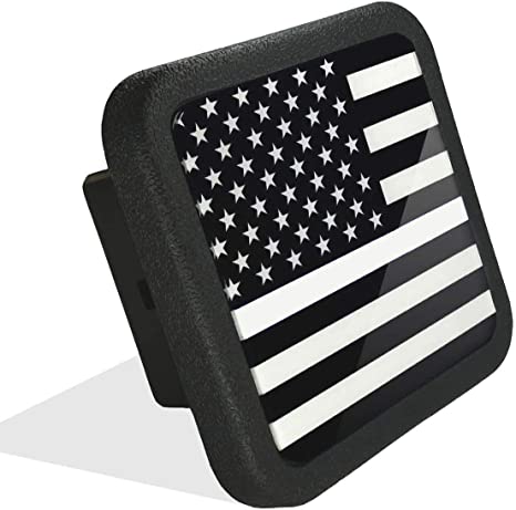 New US American Flag Trailer Hitch Cover Tube Plug Insert - Fits 2" Receivers