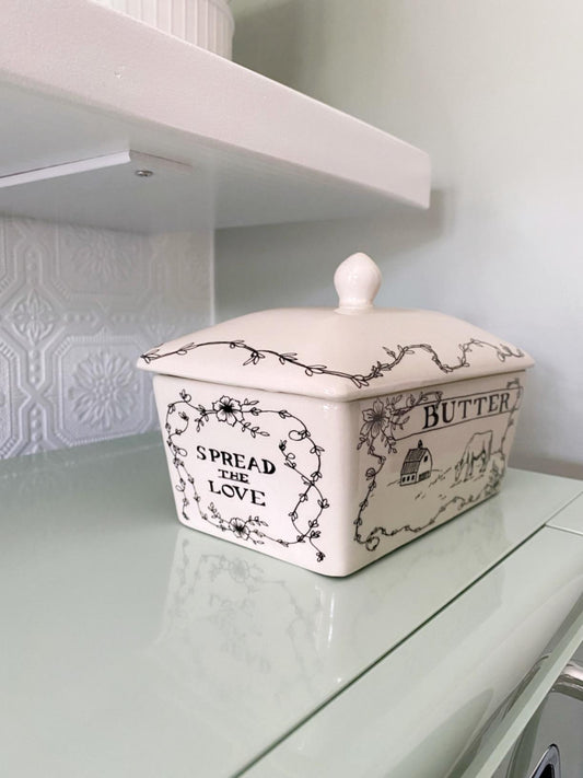 New Country Style Butter Dish