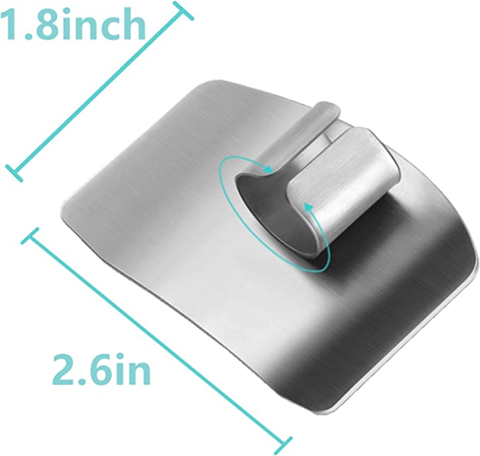 New 2PCS Kitchen Tool Stainless Steel Finger Protector | Kitchen Safe Chop Cut Tool