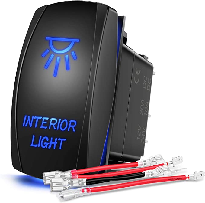 New Interior Light Rocker Switch LED Light Bar