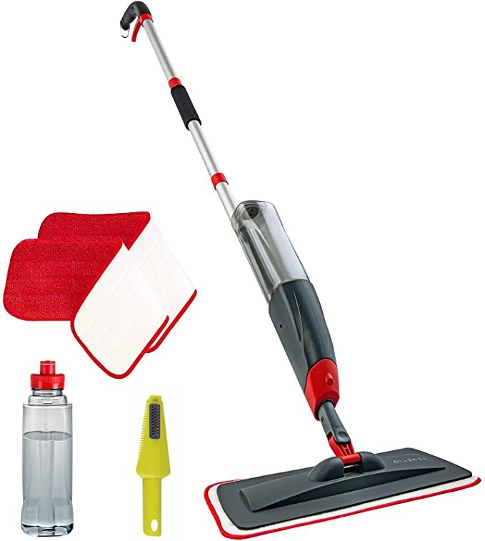 New Premium Spray Mop | Cleaning w/ Washable Pad & Refillable Sprayer