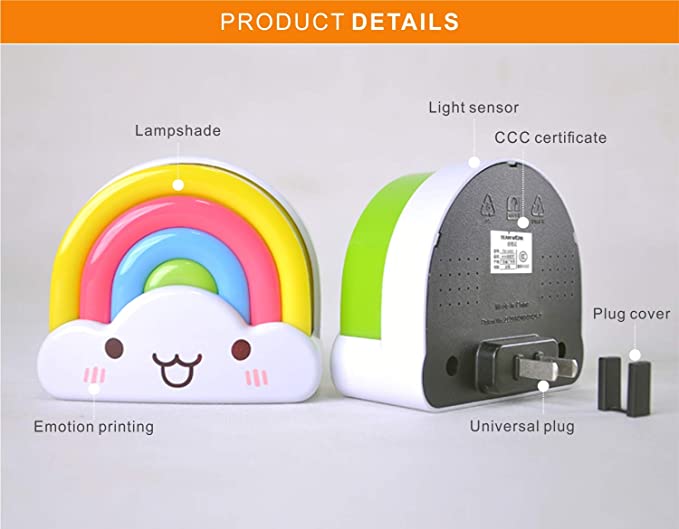 New Rainbow Night Light | LED Dusk to Dawn Sensor