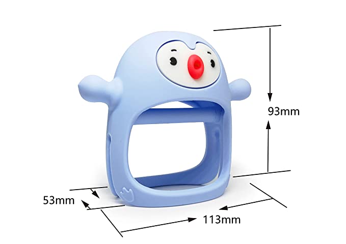 New Penguin Buddy Never Drop Silicone Baby Teething Toy