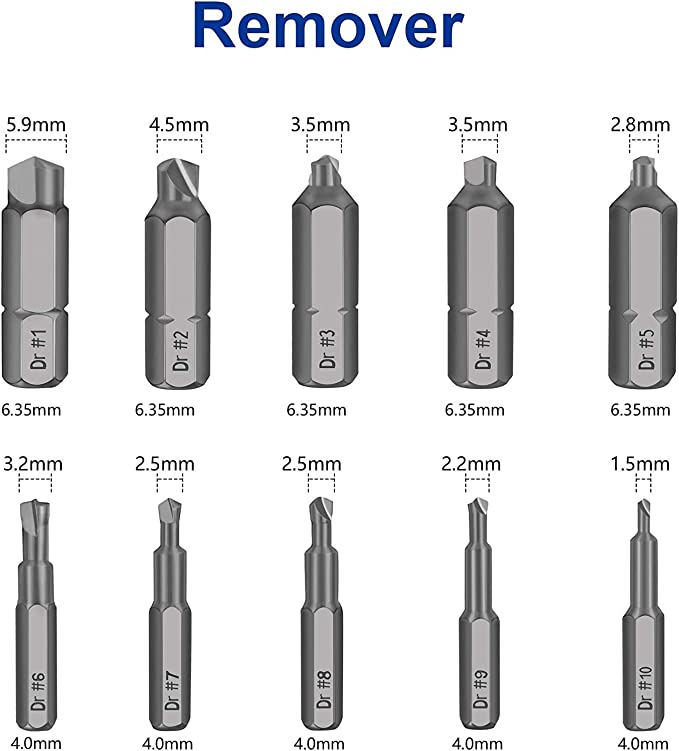 Heavy Duty 22PCS Damaged Screw Extractor Set | Stripped Screw Remover