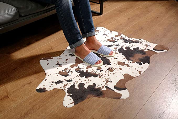 MustMat Cute Cow Print Rug Fun Faux Cowhide Area Rug Nice for Decorating Kids Room 29.5" W x 43....