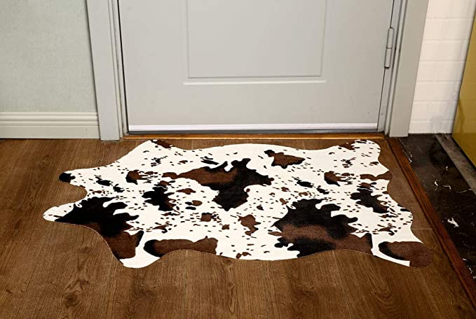 MustMat Cute Cow Print Rug Fun Faux Cowhide Area Rug Nice for Decorating Kids Room 29.5" W x 43....