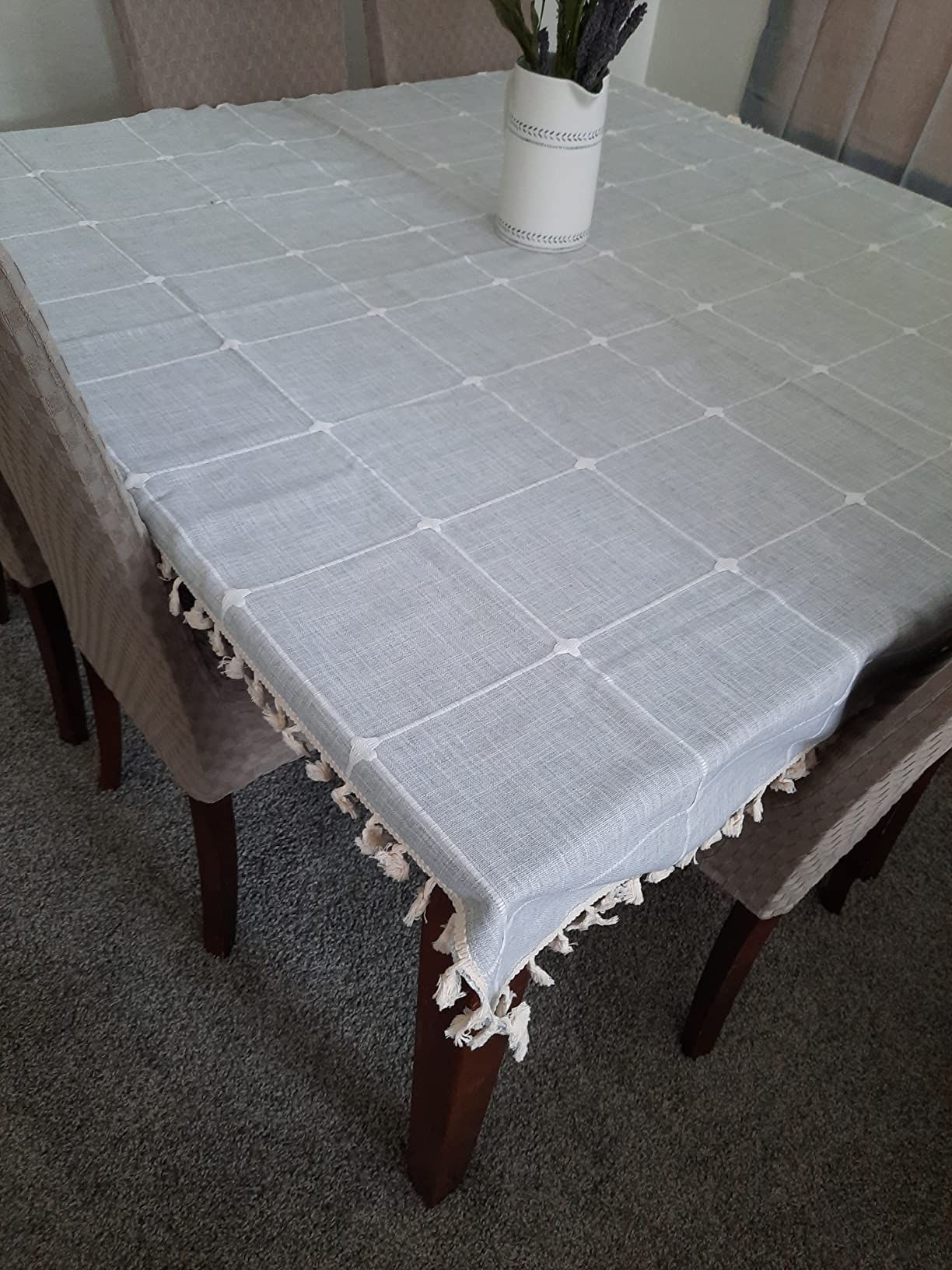 New Tablecloth Kitchen & Table linens Gray Rustic Table Cover