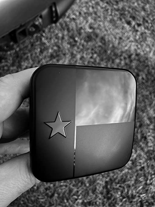 New Texas State Metal Flag Hitch Cover Plug - Fits 2" Receiver