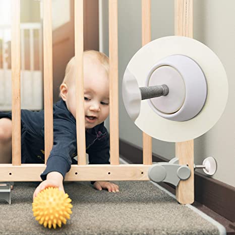 New 4 Pack Baby Gate Wall Protector Wall Cups | Child Pressure Mounted Stair Safety Gate