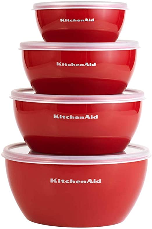 New Set of 4 Prep Bowls w/ Lids