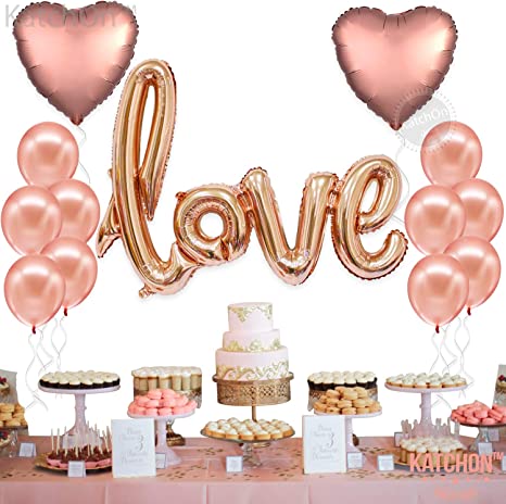 New Rose Gold Romantic 36" Love Balloon | Party Decor