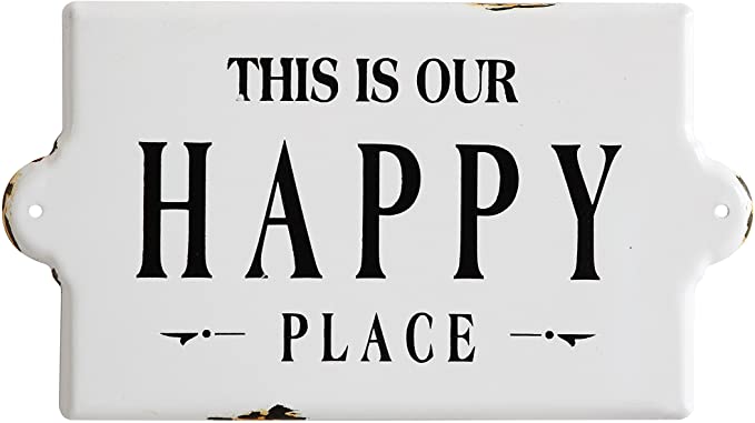 New Metal Wall Plaque - This is Our Happy Place