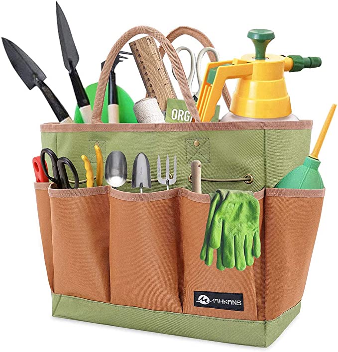 New Gardening Tool Tote Bag w/ 8 Pockets | Portable Tool Organizer Storage Bag