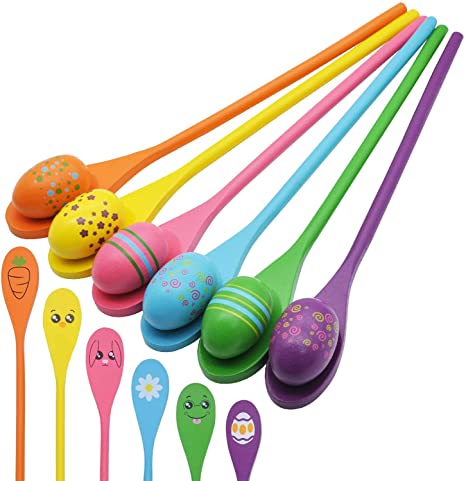 New Easter Egg and Spoon Race Game Set | Party Favor Supplies