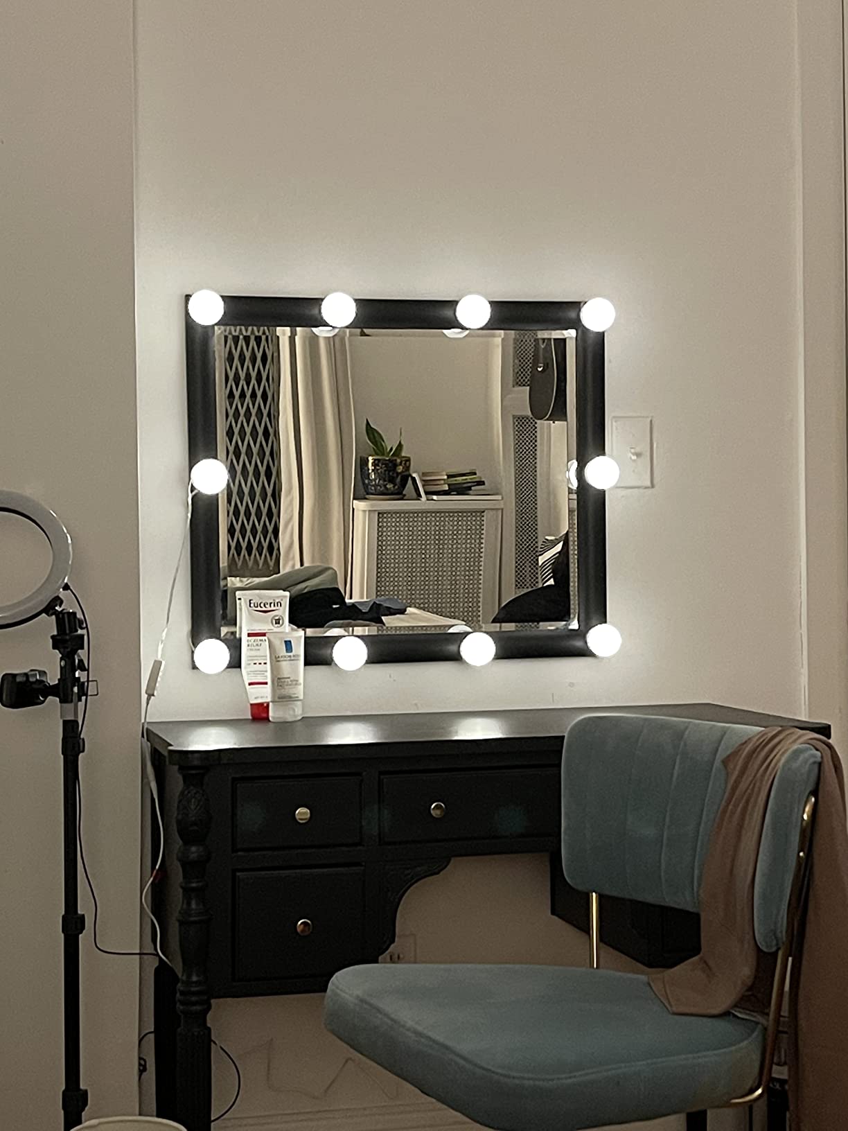 New Led Vanity Mirror Lights Kit w/ 10 Dimmable Light Bulbs