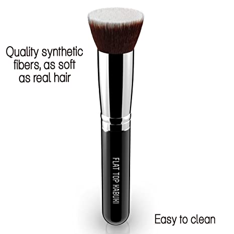 New Flat Top Kabuki Foundation Brush | Premium Makeup Brush