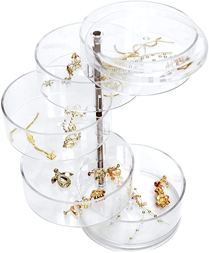 New Transparent Jewelry Organizer | Jewelry Storage Box | 5 layers