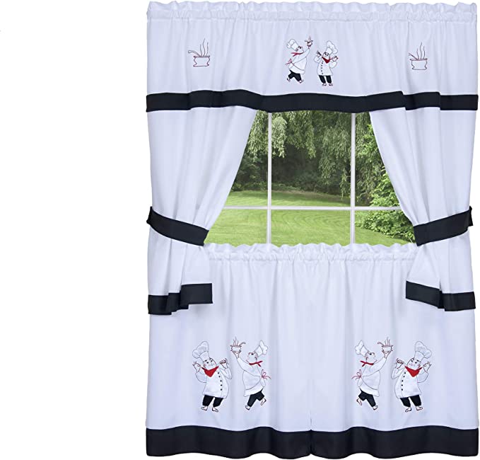 New Window Curtain | Gourmet Embellished Cottage Topper