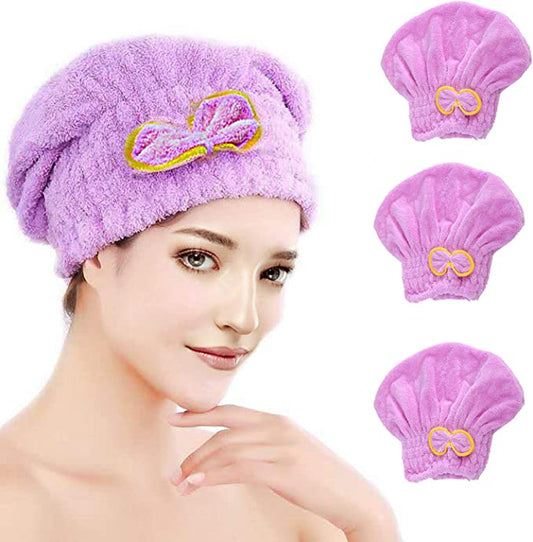 New 3PCS Hair Drying Towel | Super Absorbent Hair Towel Wrap