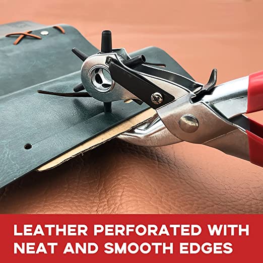 Heavy Duty Leather hole punch | 6 size leather hole punch | Belt punch : 4.5 /4 /3.5 /3/2.5/2mm